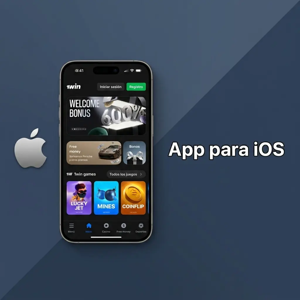 Instalación de la PWA de 1win en iPhone desde Safari para acceder a la plataforma sin descargar app nativa