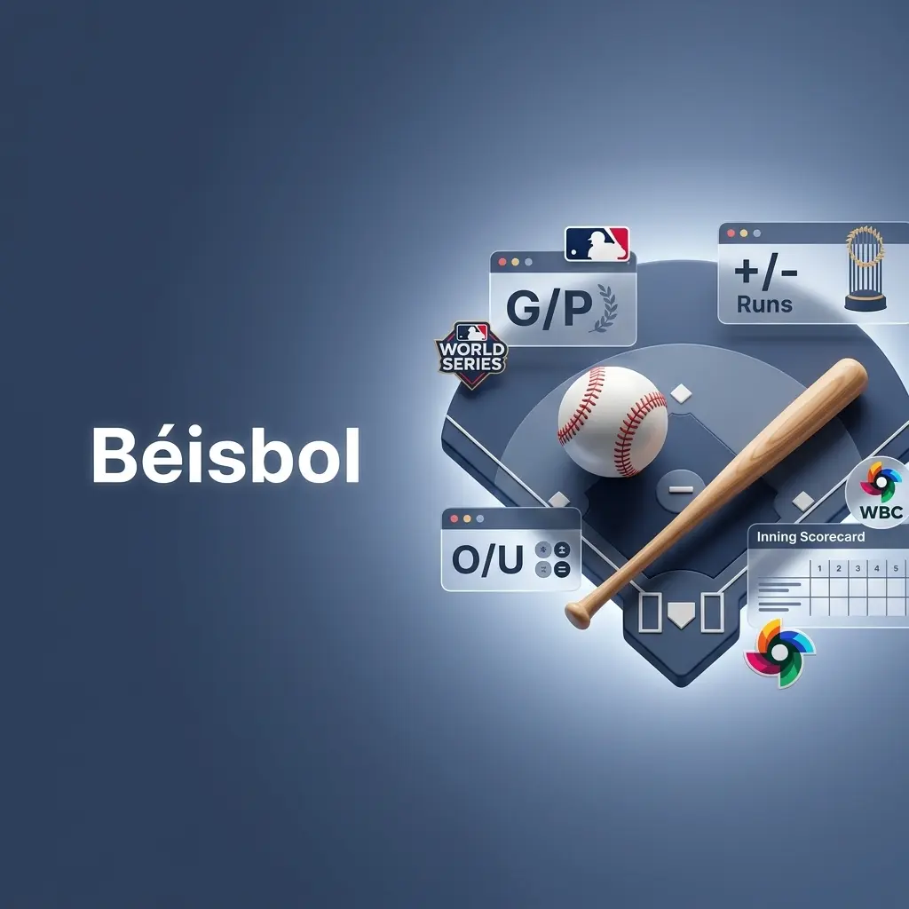 Béisbol en 1win Chile con mercados de apuestas MLB, World Series y Liga del Pacífico disponibles prematch y en vivo