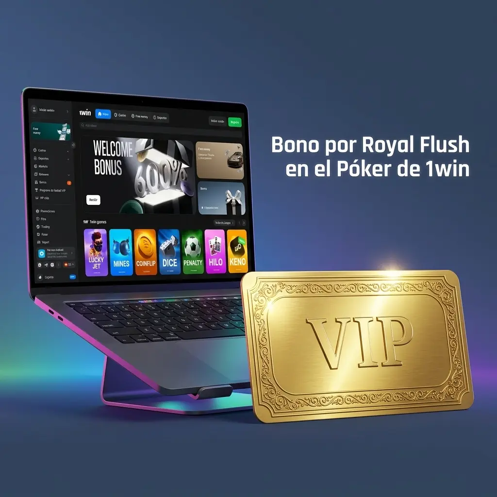 Bono Royal Flush en 1win: gana hasta 1.000 USD en mesas de efectivo de Hold'em con la jugada perfecta