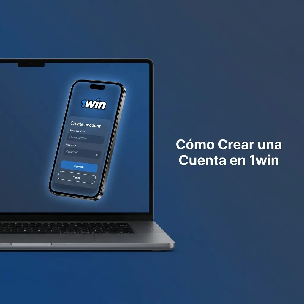 Pasos para crear una cuenta en 1win por correo electrónico, con formulario de registro y selección de moneda