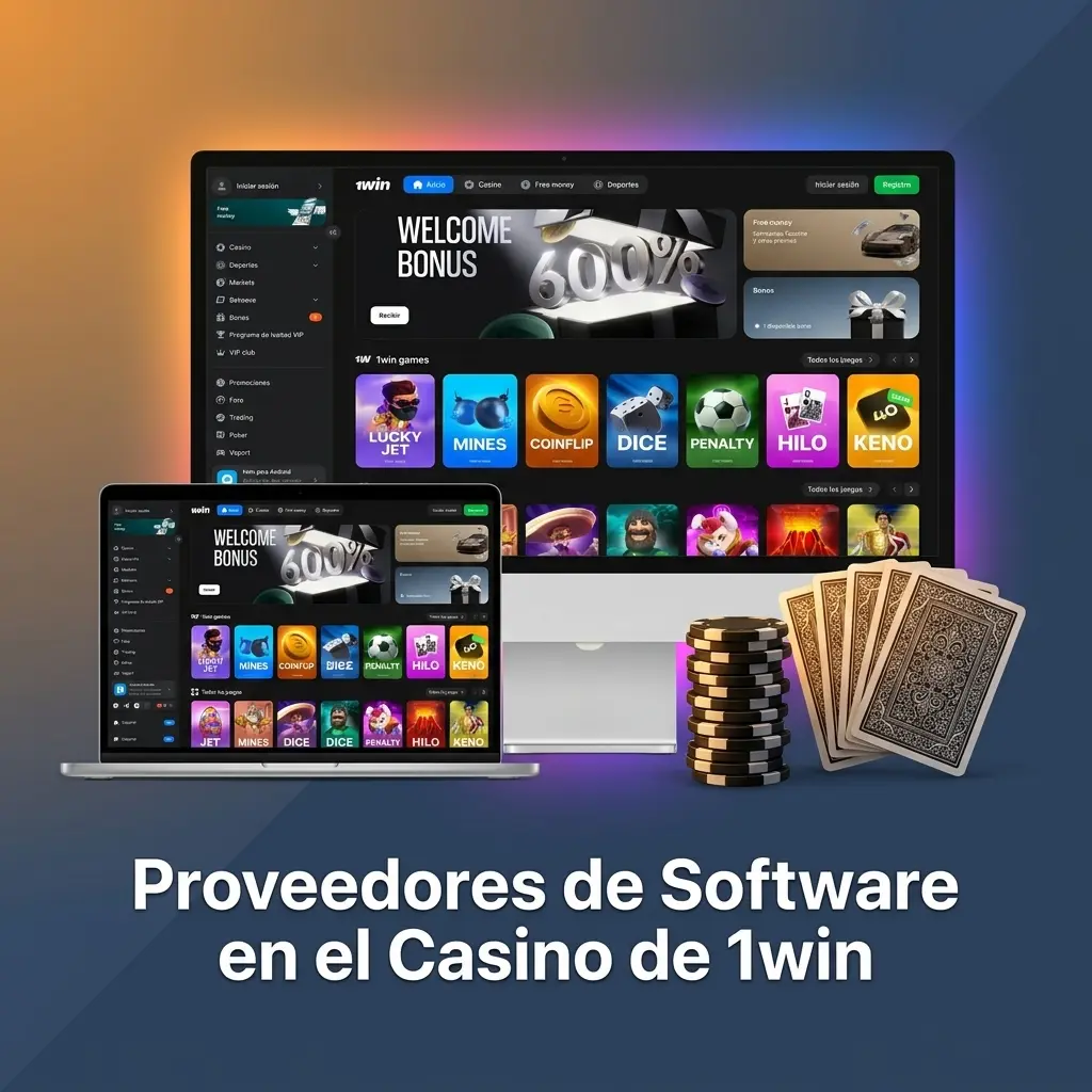 Proveedores de software certificados en 1win: Pragmatic Play, Evolution Gaming, Spribe, BGaming y más estudios globales.